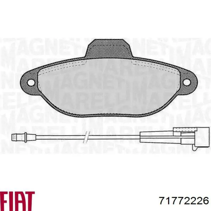 Колодки Fiat/Alfa/Lancia 71772226 цена, от 18.17 USD