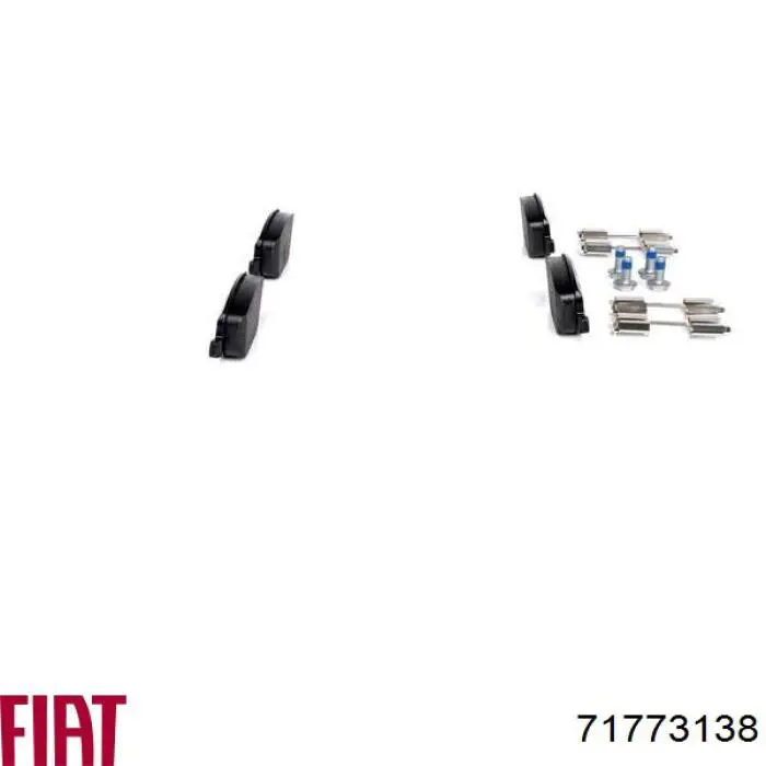 Задние тормозные колодки 71773138 Fiat/Alfa/Lancia