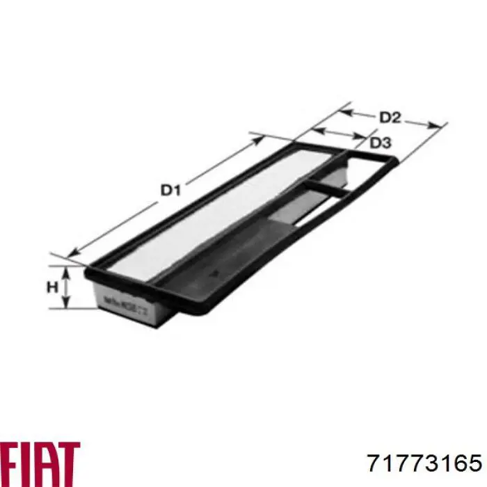 71773165 Fiat/Alfa/Lancia Воздушный фильтр двигателя