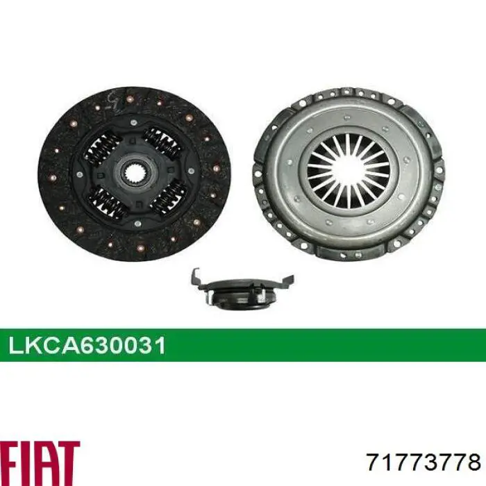 Комплект сцепления (3 части) Fiat/Alfa/Lancia 71773778 цена, от 113.87 USD