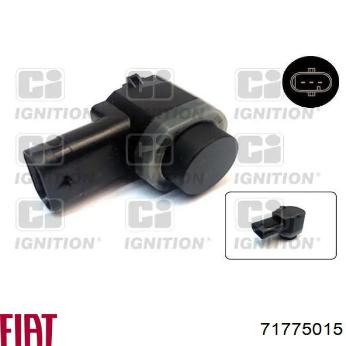 Датчик сигнализации парковки (парктроник), задний Fiat/Alfa/Lancia 71775015 цена, от 10.18 USD