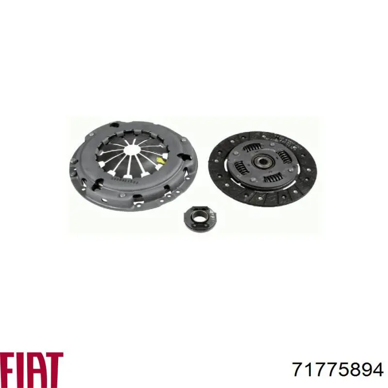 Kit de embrague (3 partes) 71775894 Fiat/Alfa/Lancia