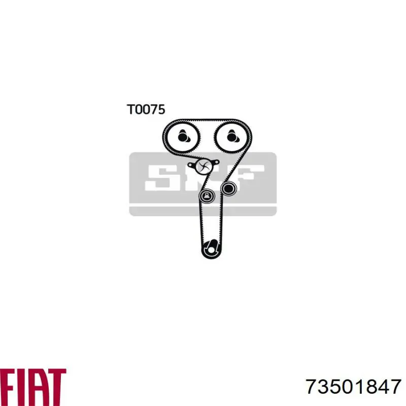 ГРМ ремни, комплект Fiat/Alfa/Lancia 73501847 цена, от 185.78 USD