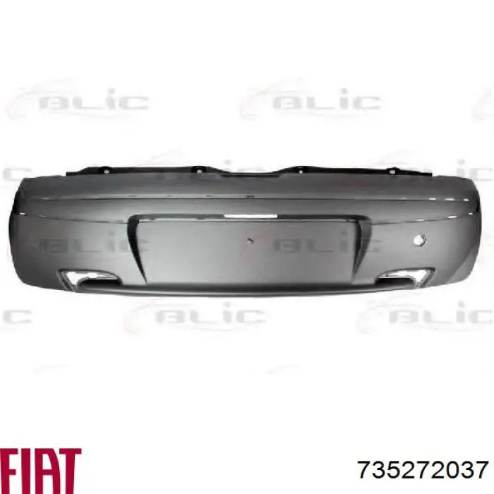 735272037 Fiat/Alfa/Lancia pára-choque traseiro