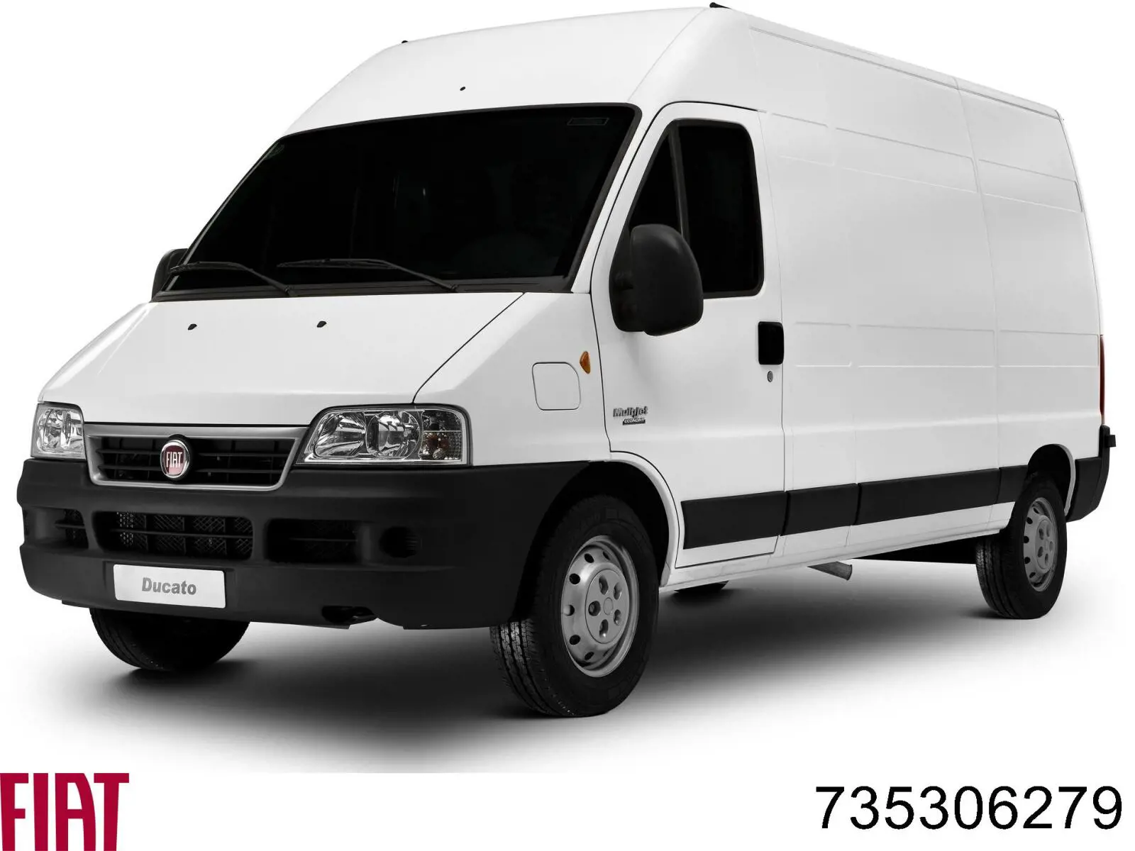 Moldura da porta traseira direita para Fiat Ducato (244)