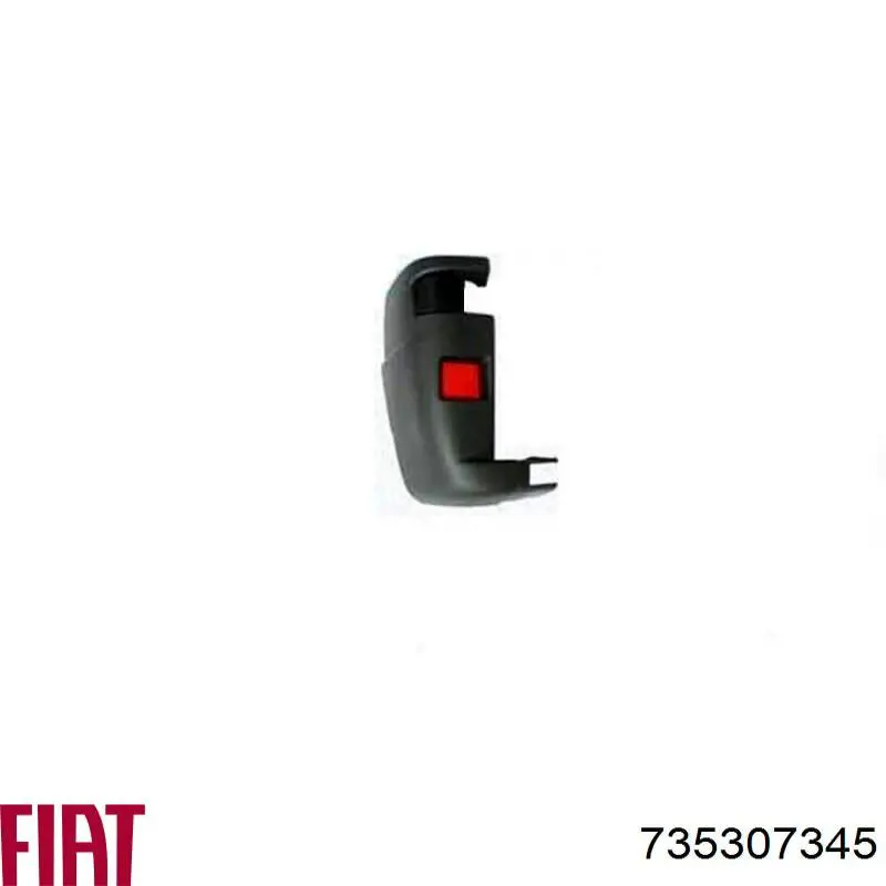 735307345 Fiat/Alfa/Lancia бампер задний, левая часть