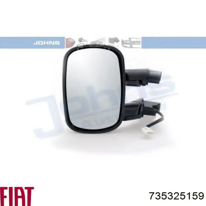 Левое боковое зеркало 735325159 Fiat/Alfa/Lancia