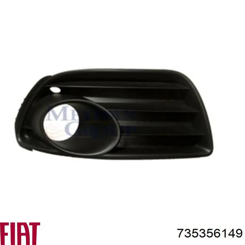 Решетка переднего бампера, левая Fiat/Alfa/Lancia 735356149 цена, от 13.60 USD
