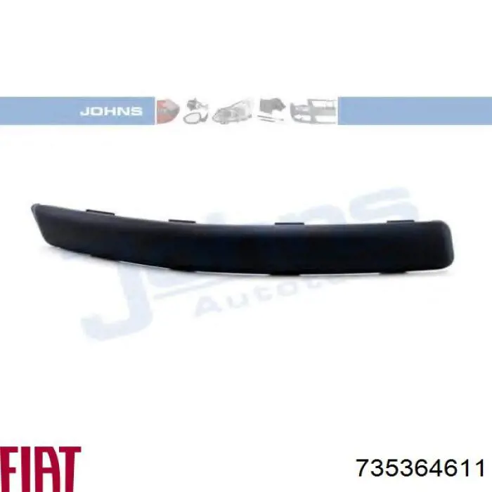 Накладка бампера переднего, правая Polcar 3003078 цена, от 8.60 USD