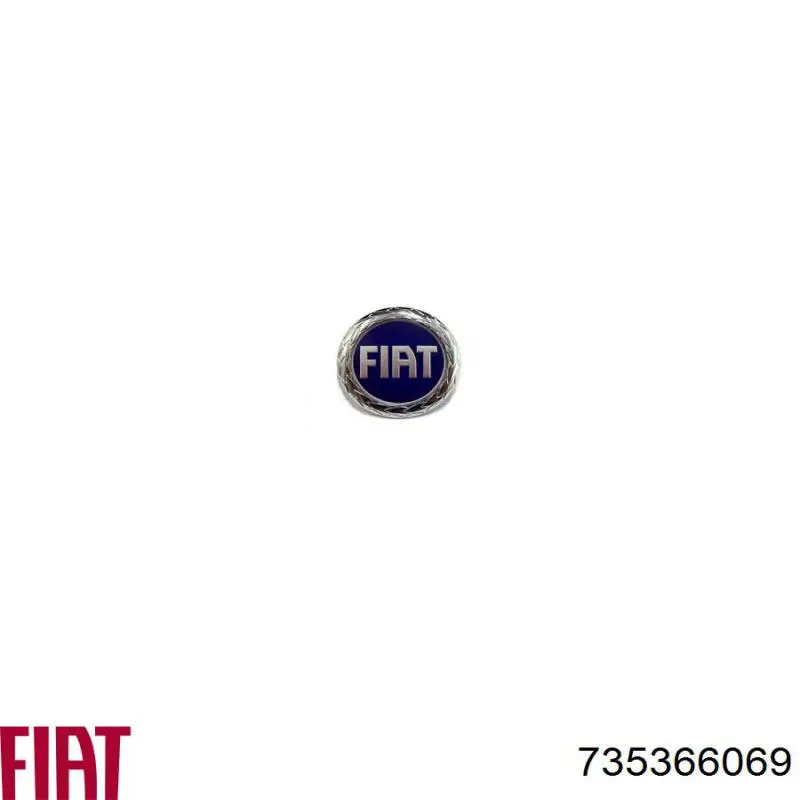 0735366069 Pleksan эмблема крышки багажника (фирменный значок)