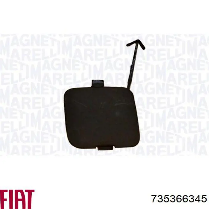 735366345 Fiat/Alfa/Lancia Передняя заглушка бампера буксировочного крюка