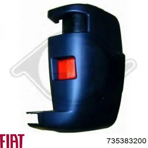 Бампер задний, левая часть 735383200 Fiat/Alfa/Lancia