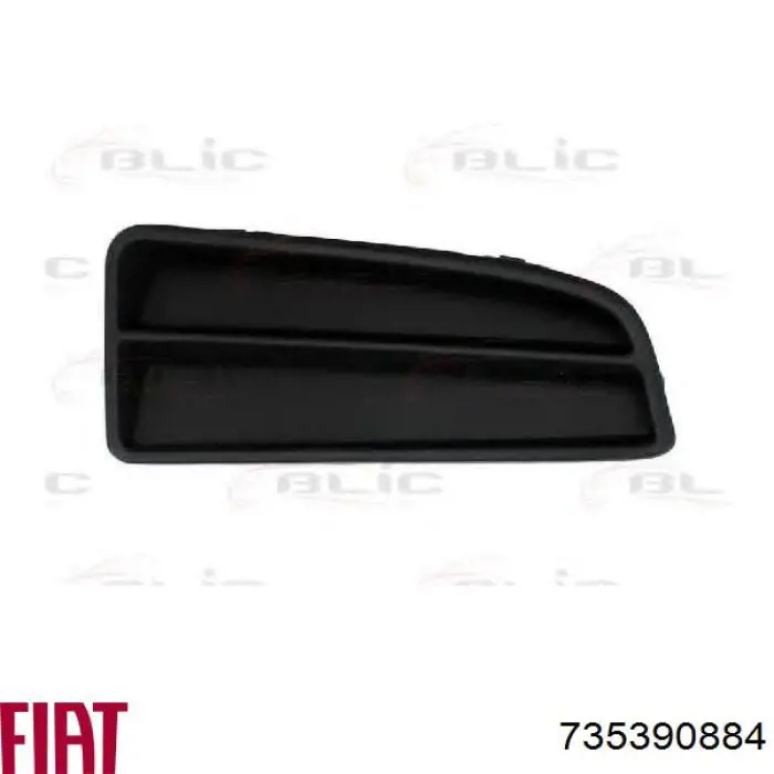 735390884 Fiat/Alfa/Lancia moldura da capota