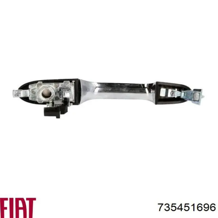 Ручка двери передней наружная правая 735451696 Fiat/Alfa/Lancia