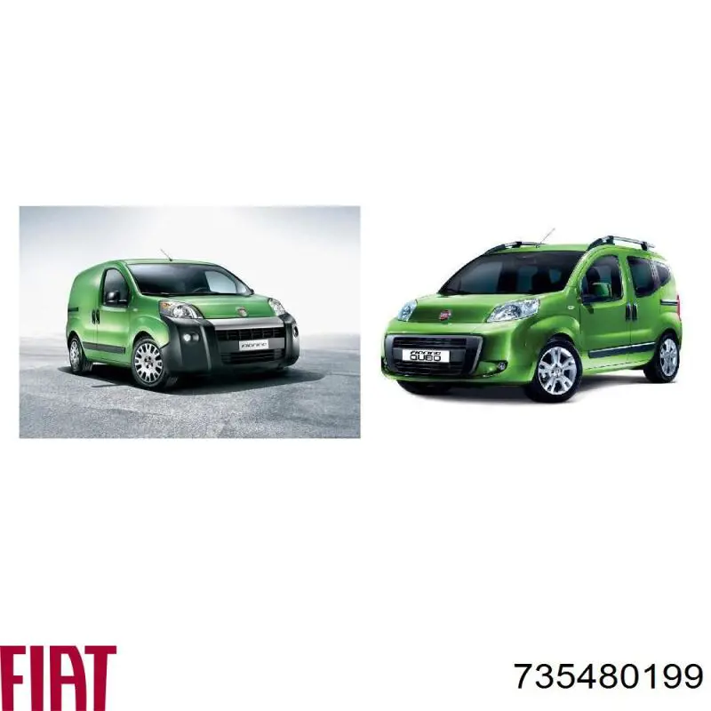 Правое боковое зеркало Fiat/Alfa/Lancia 735480199