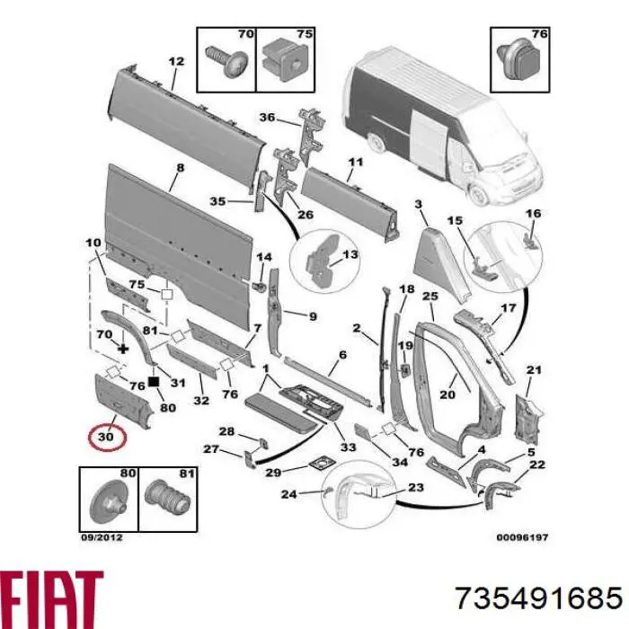 Молдинг арки колеса заднего, правый Autotechteile 5050242 цена, от 39.12 USD