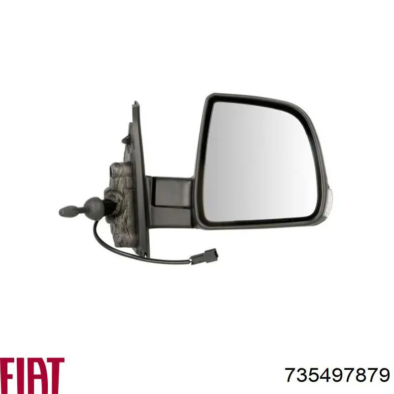 Правое зеркало 735497879 Fiat/Alfa/Lancia