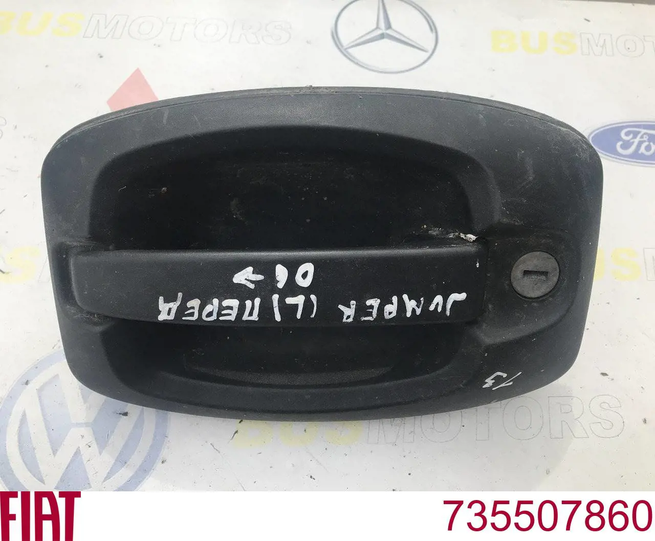 Ручка двери боковой (сдвижной) наружная левая 735507860 Peugeot/Citroen