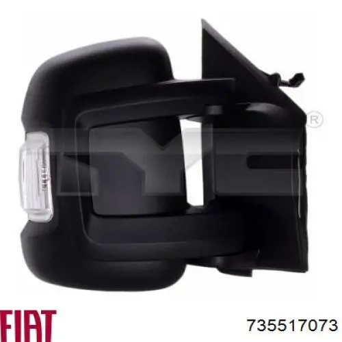 735517073 Fiat/Alfa/Lancia Левое боковое зеркало