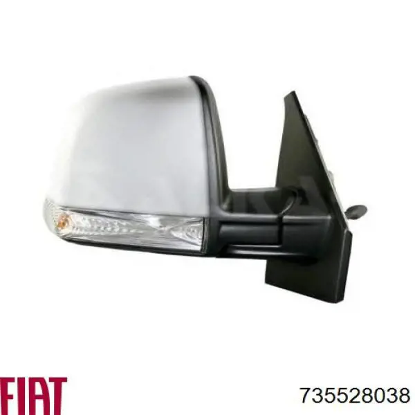 Правое зеркало 735528038 Fiat/Alfa/Lancia