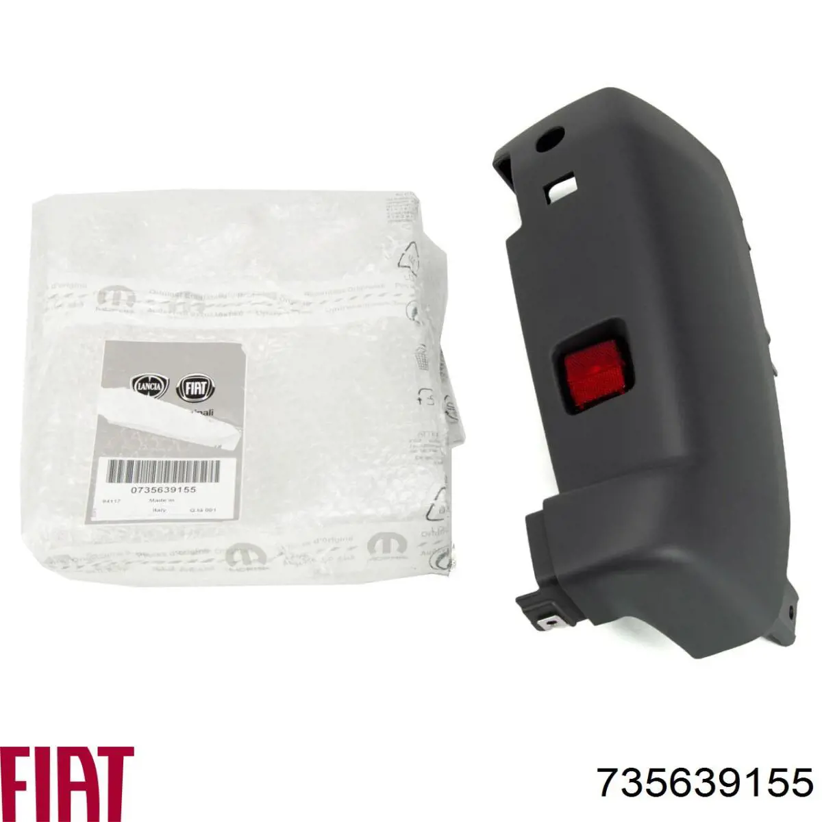 Бампер задний, правая часть 735639155 Fiat/Alfa/Lancia
