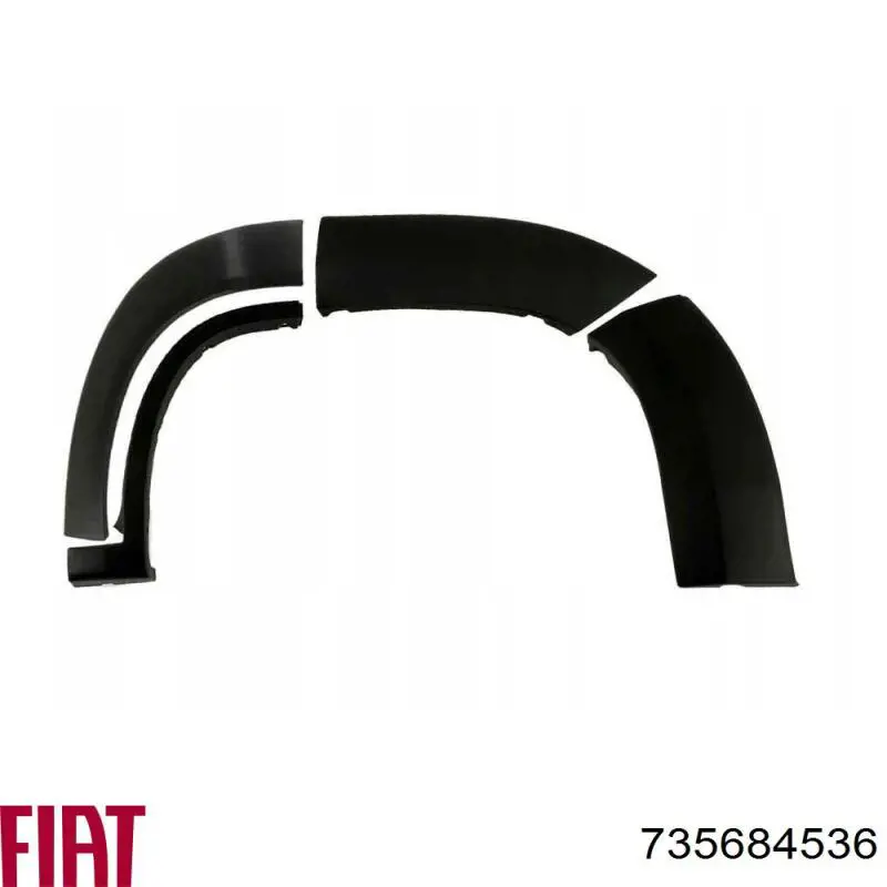 Накладка бампера переднего, правая Fiat/Alfa/Lancia 735684536 цена, от 102.37 USD