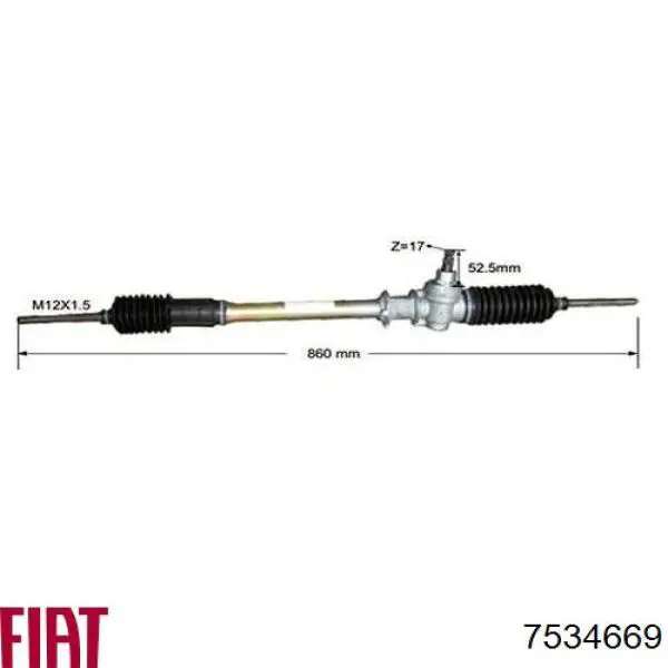 7534669 Fiat/Alfa/Lancia cremalheira da direção