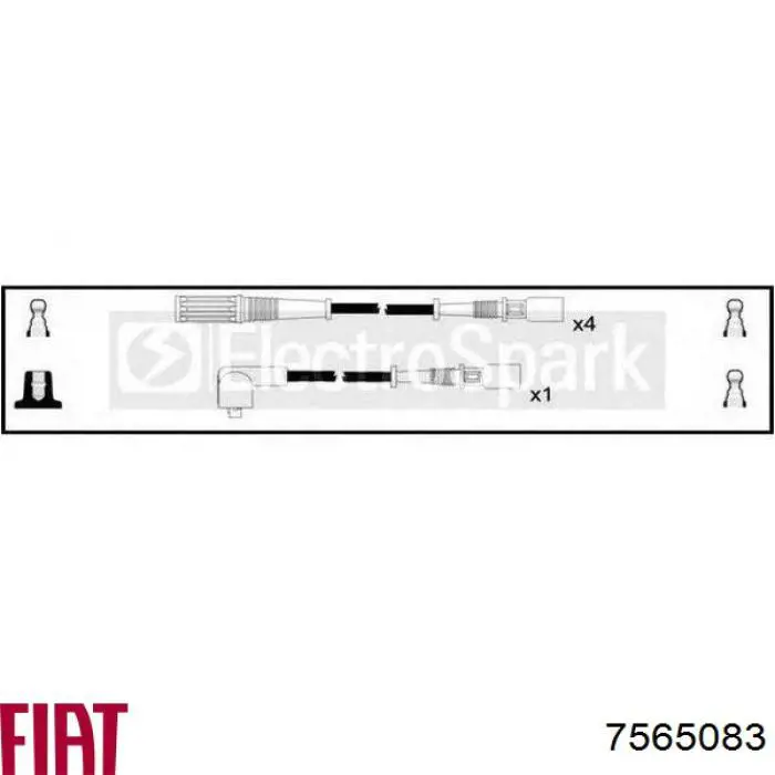 Высоковольтные провода 7565083 Fiat/Alfa/Lancia