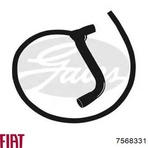 Шланг/патрубок интеркуллера Fiat/Alfa/Lancia 7568331 цена, от 69.55 USD