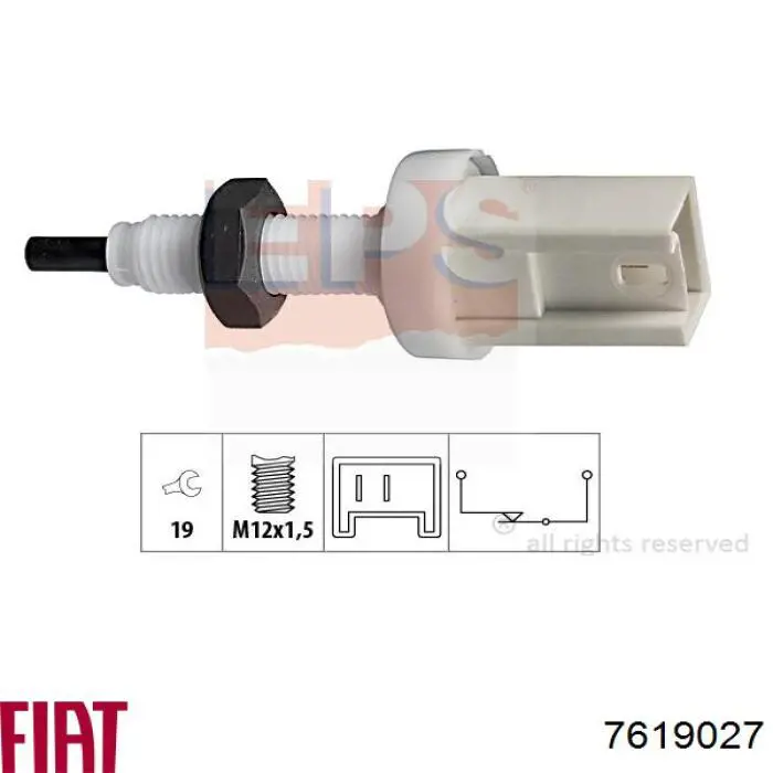 7619027 Fiat/Alfa/Lancia Датчик тормоза