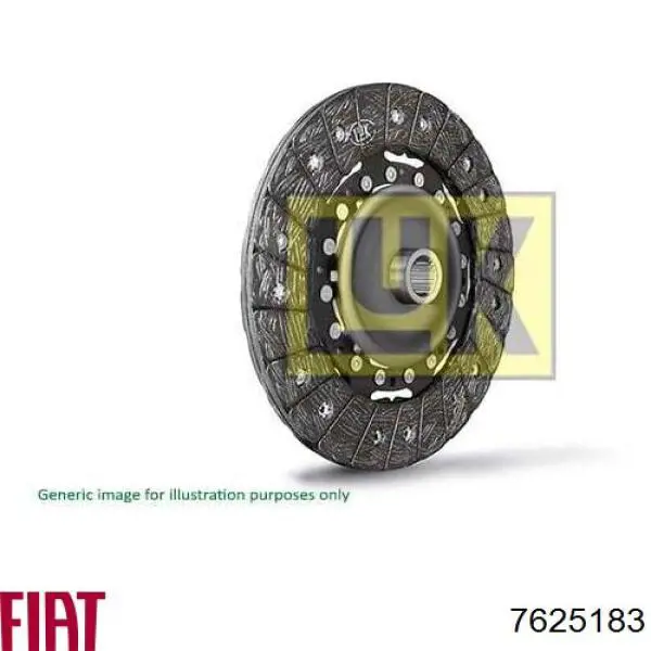 7625183 Fiat/Alfa/Lancia Диск сцепления ведомый