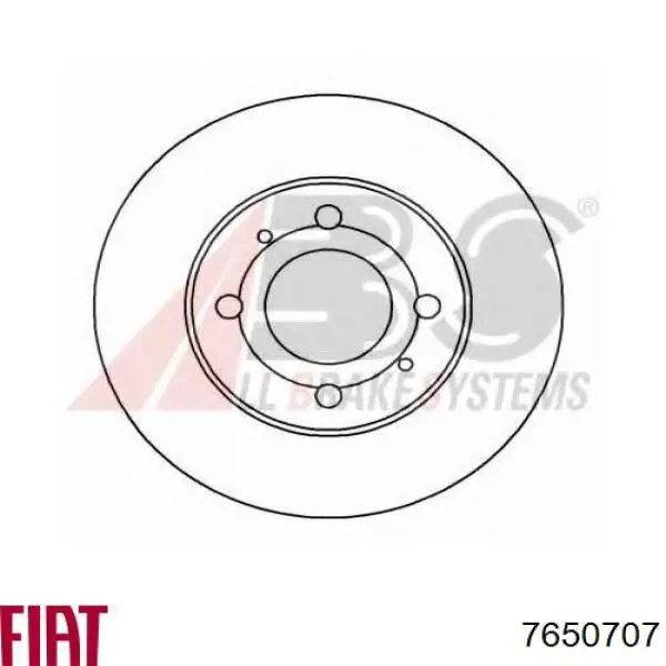 Передние тормозные диски 7650707 Fiat/Alfa/Lancia