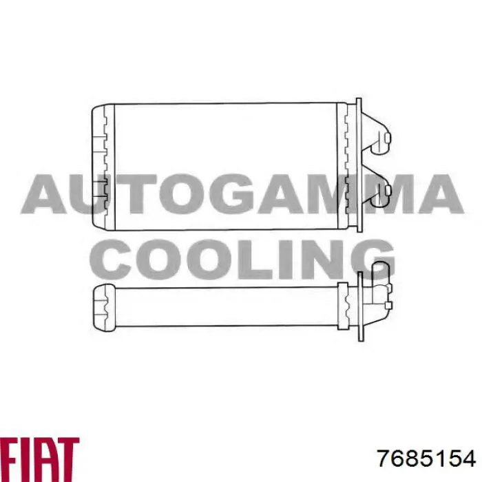 Радиатор печки 7685154 Fiat/Alfa/Lancia