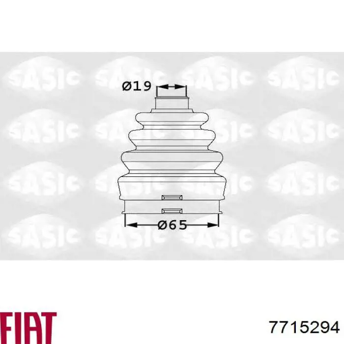 Пыльник шарнира угловых скоростей внутренний передний Fiat/Alfa/Lancia 7715294 цена, от 7.02 USD
