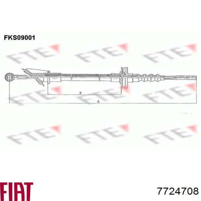 7724708 Fiat/Alfa/Lancia Трос сцепления