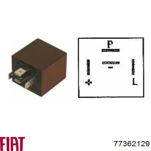Втягивающее реле стартера 77362129 Fiat/Alfa/Lancia