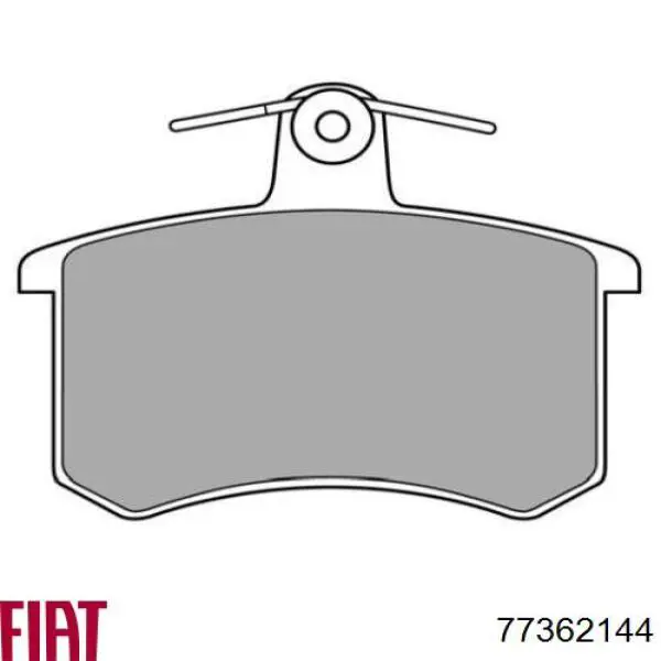 Купить 77362144 Fiat/Alfa/Lancia Колодки тормозные задние, дисковые
