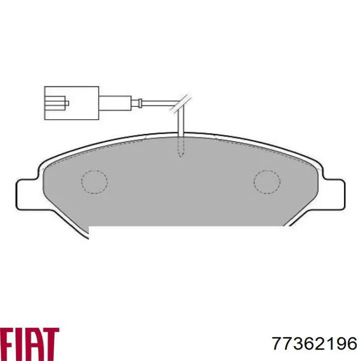 Купить 77362196 Fiat/Alfa/Lancia Колодки тормозные