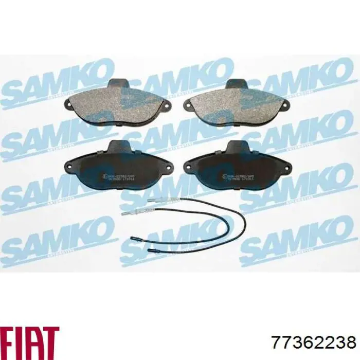 Купить 77362238 Fiat/Alfa/Lancia Колодки тормозные