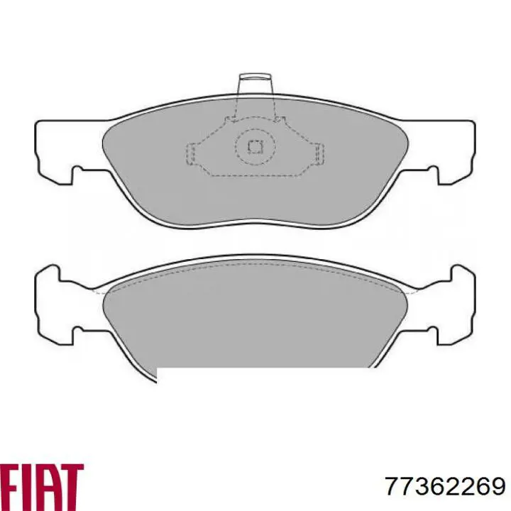 Передние тормозные колодки 77362269 Fiat/Alfa/Lancia