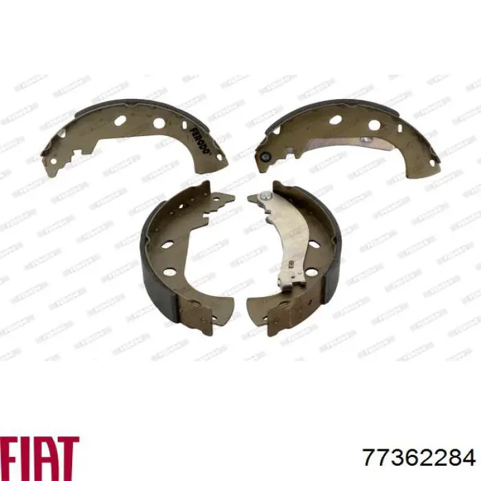 Купить 77362284 Fiat/Alfa/Lancia Задние барабанные тормозные колодки