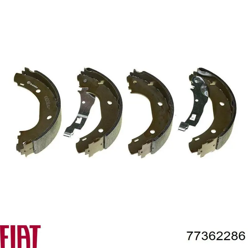77362286 Fiat/Alfa/Lancia Барабанные тормозные колодки