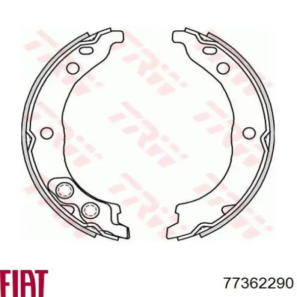Тормозные колодки стояночного тормоза Fiat/Alfa/Lancia 77362290 цена, от 17.12 USD