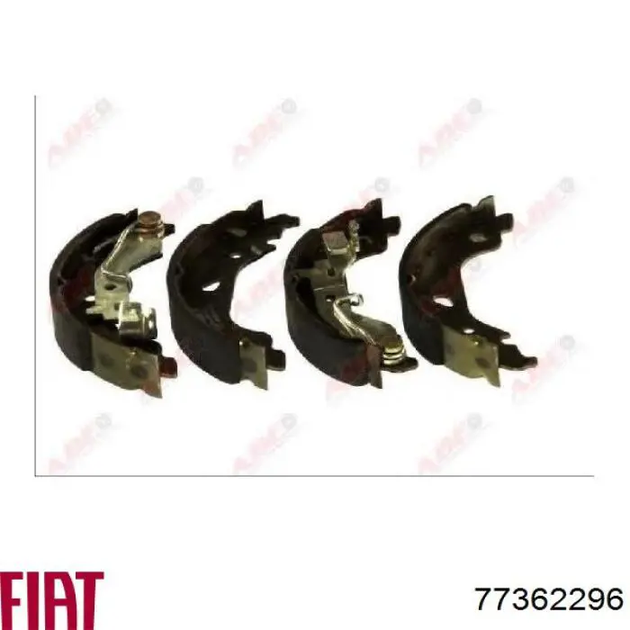 Купить 77362296 Fiat/Alfa/Lancia Задние барабанные тормозные колодки