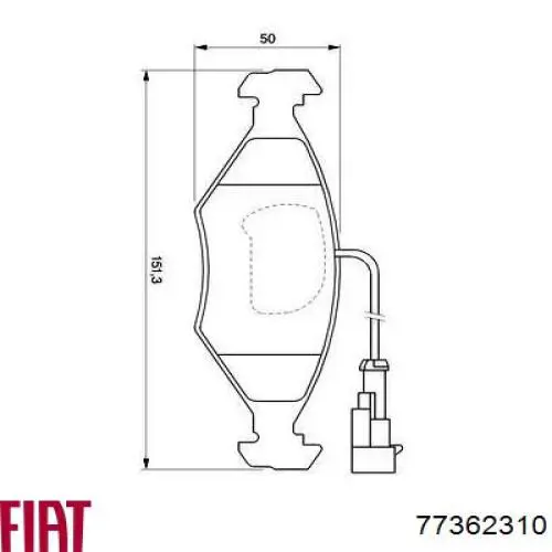 Купить 77362310 Fiat/Alfa/Lancia Колодки тормозные