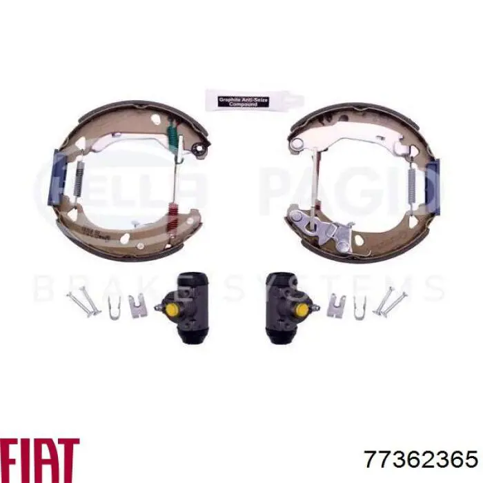 Купить 77362365 Fiat/Alfa/Lancia Задние барабанные тормозные колодки
