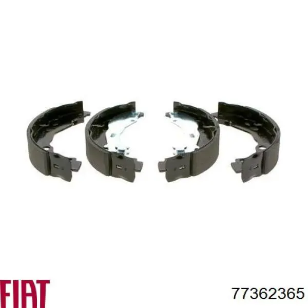 Задние барабанные колодки 77362365 Fiat/Alfa/Lancia