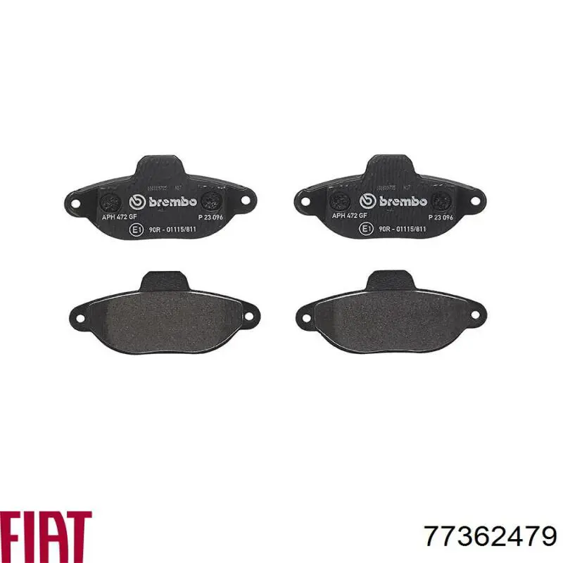 Купить 77362479 Fiat/Alfa/Lancia Колодки тормозные