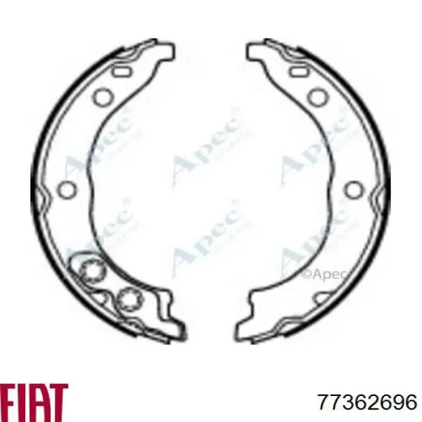 77362696 Fiat/Alfa/Lancia Тормозные колодки ручника