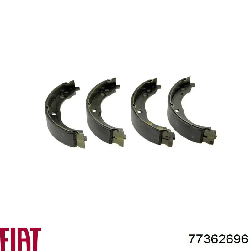 Купить 77362696 Fiat/Alfa/Lancia Колодки ручника/стояночного тормоза